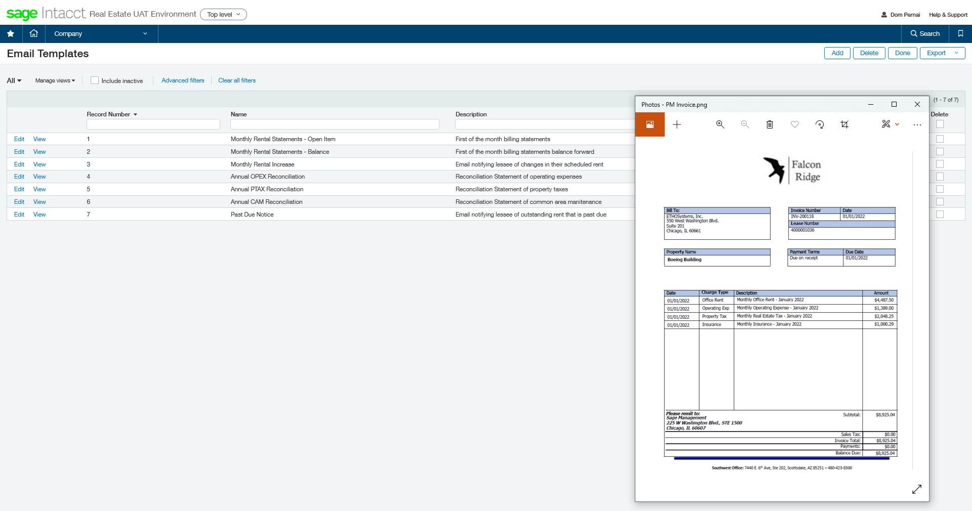 Sample Billing Options