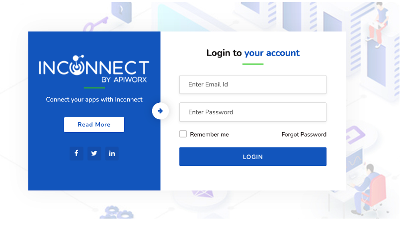 Inconnect Login Screen